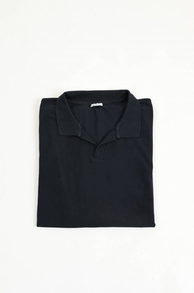 04651/ A trip in a bag Lamgarm-Polo-Shirt in Navy