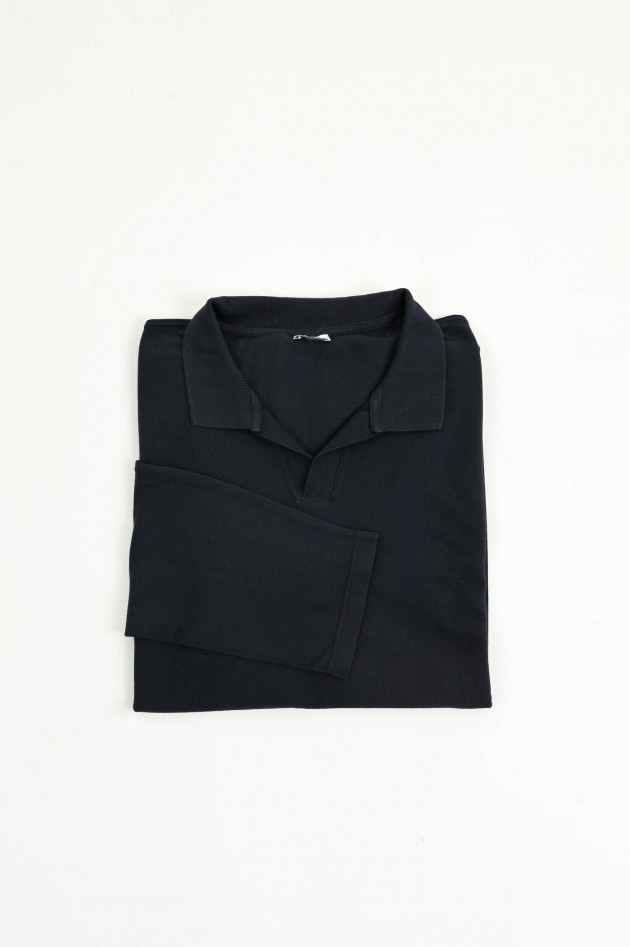 04651/ A trip in a bag Lamgarm-Polo-Shirt in Navy