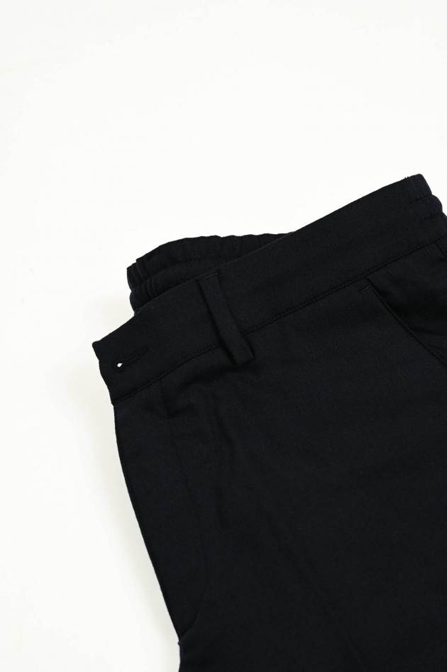 04651/ A trip in a bag Hose aus Woll-Mix in Navy