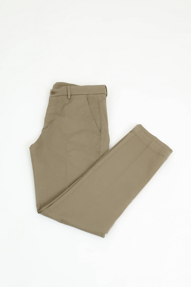 04651/ A trip in a bag Baumwollhose in Dunkelbeige
