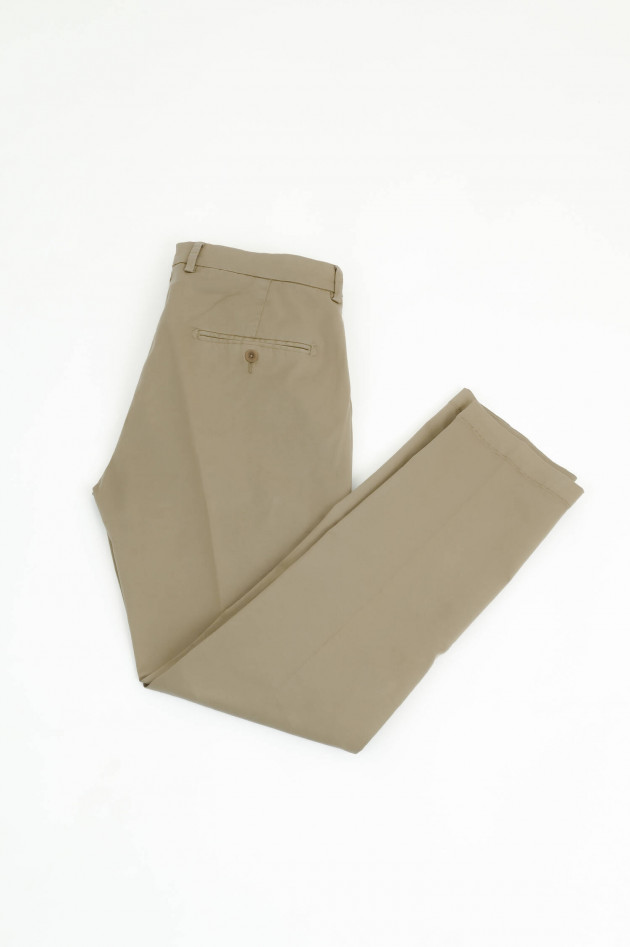 04651/ A trip in a bag Baumwollhose in Dunkelbeige
