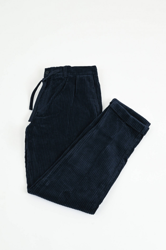 04651/ A trip in a bag Breitcordhose in Navy
