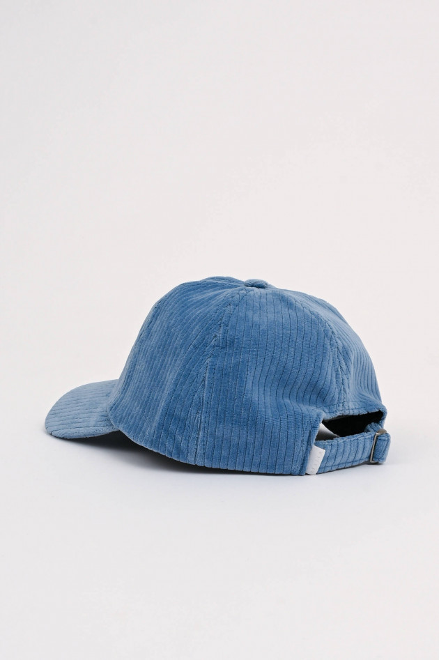 04651/ A trip in a bag Base Cap aus Cord in Mittelblau