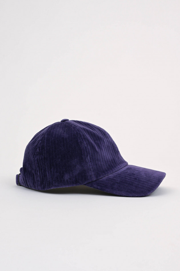 04651/ A trip in a bag Base Cap aus Cord in Violett