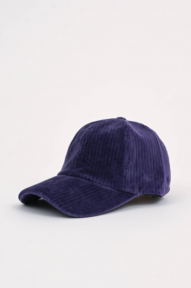 04651/ A trip in a bag Base Cap aus Cord in Violett
