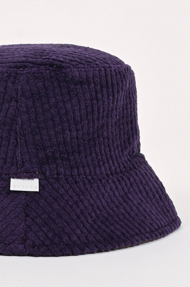 04651/ A trip in a bag Bucket Hat aus Cord in Violett