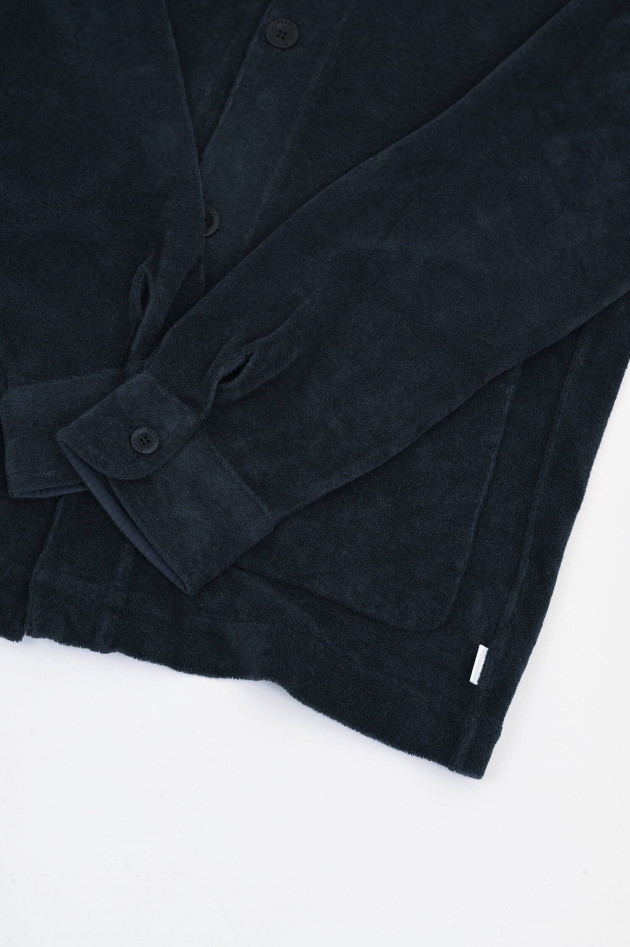 04651/ A trip in a bag Overshirt TERRY in Navy