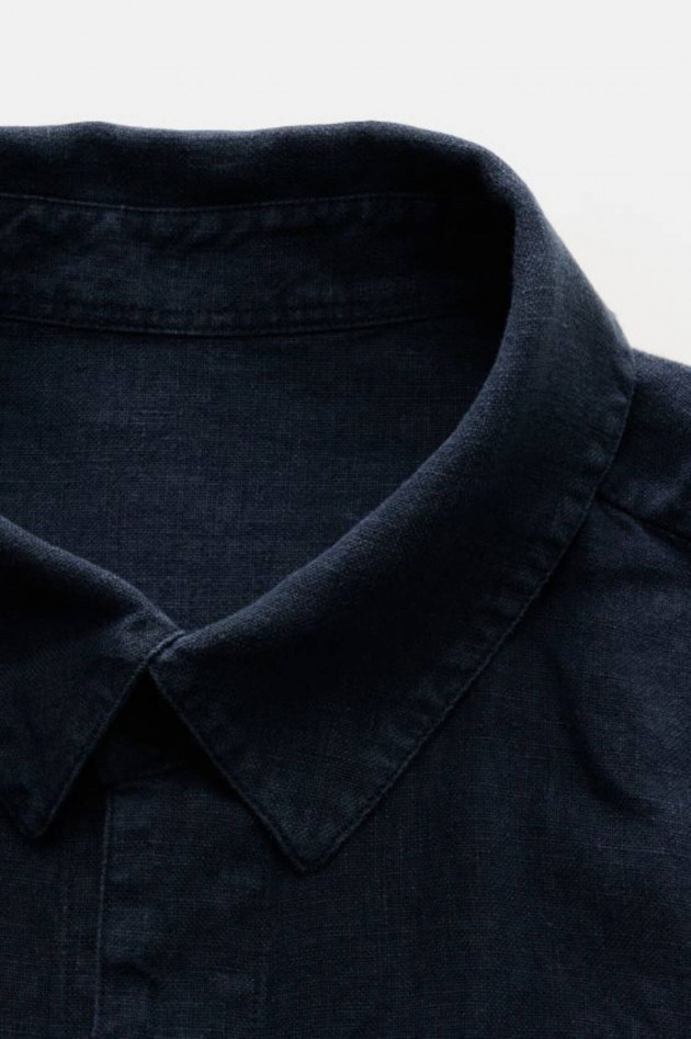 04651/ A trip in a bag Jacke aus Leinen in Navy