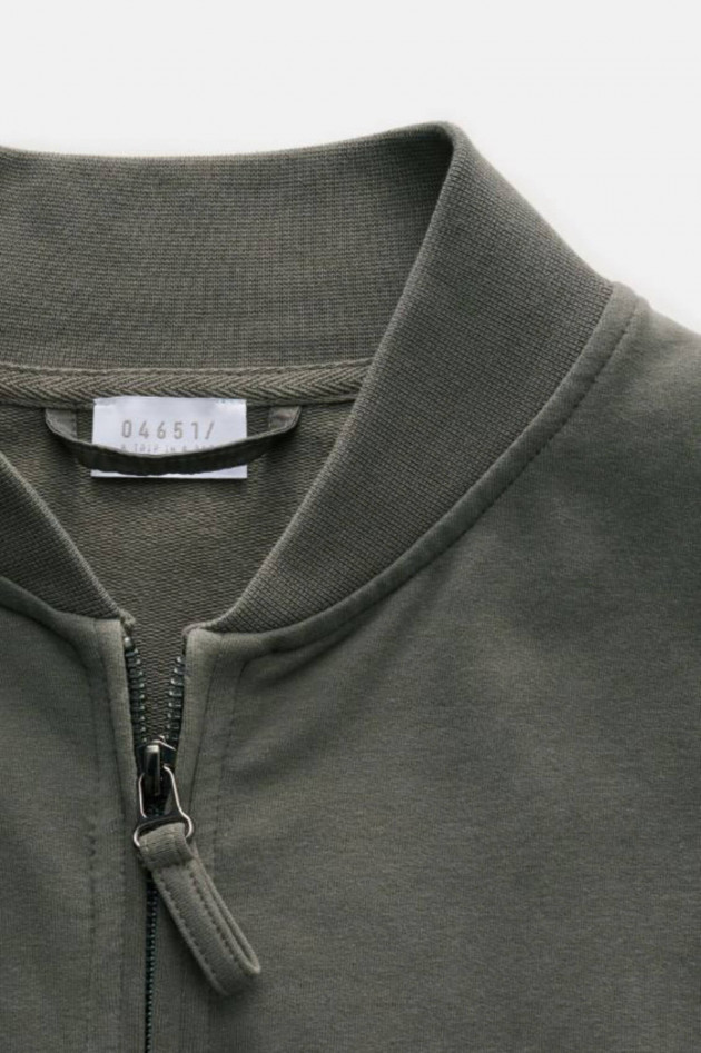 04651/ A trip in a bag Sweat-Bomberjacke in Khaki