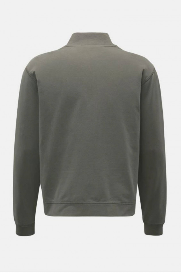 04651/ A trip in a bag Sweat-Bomberjacke in Khaki