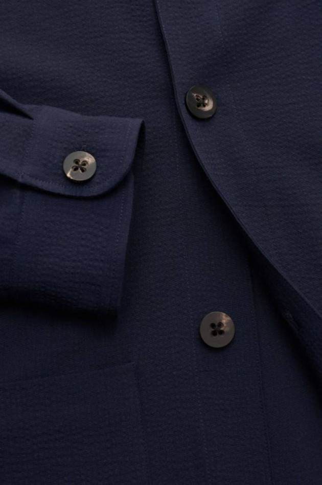 04651/ A trip in a bag Seersucker-Jacke in Navy