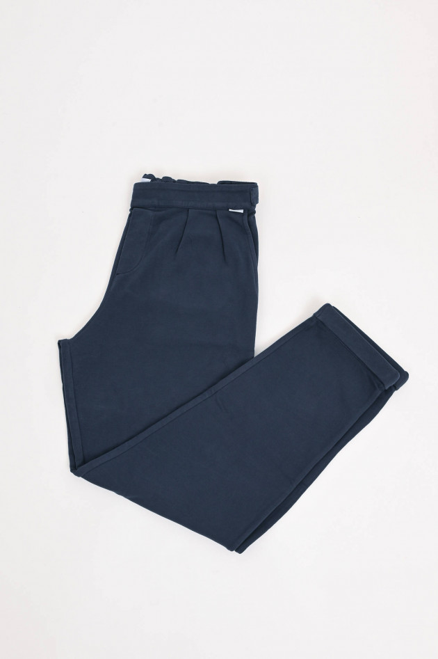 04651/ A trip in a bag Jogginghose aus Baumwolle in Navy