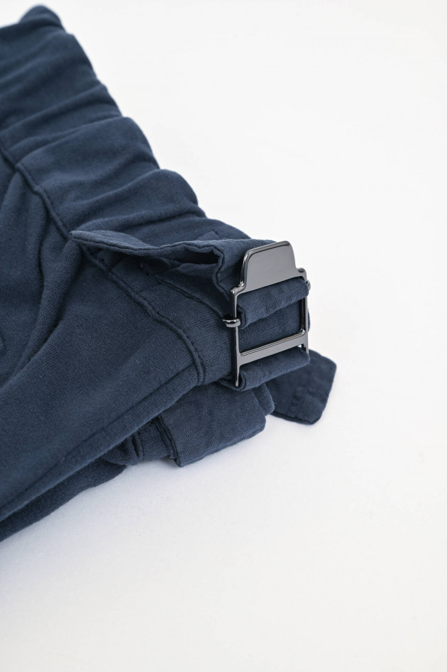 04651/ A trip in a bag Jogginghose aus Baumwolle in Navy
