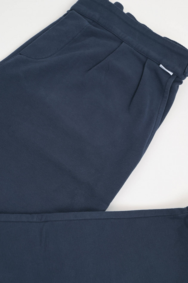 04651/ A trip in a bag Jogginghose aus Baumwolle in Navy