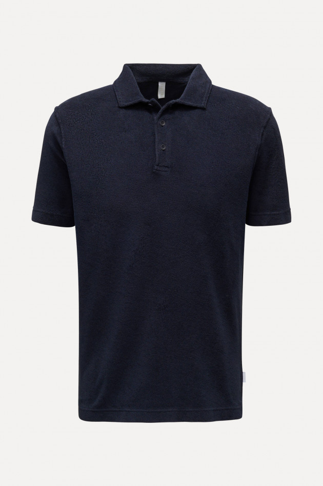04651/ A trip in a bag Poloshirt TERRY in Navy