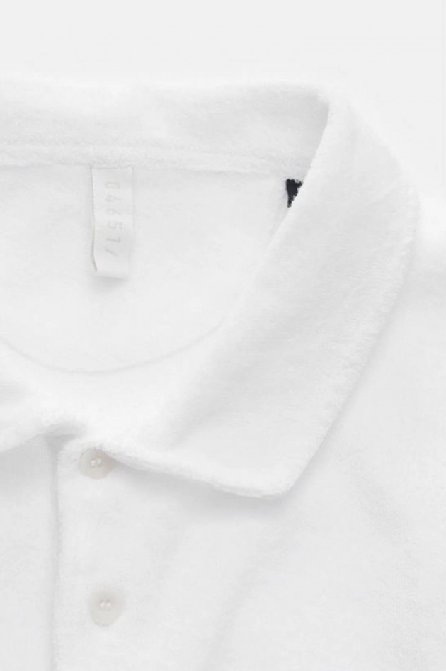 04651/ A trip in a bag Frottee-Polo TERRY in Creme
