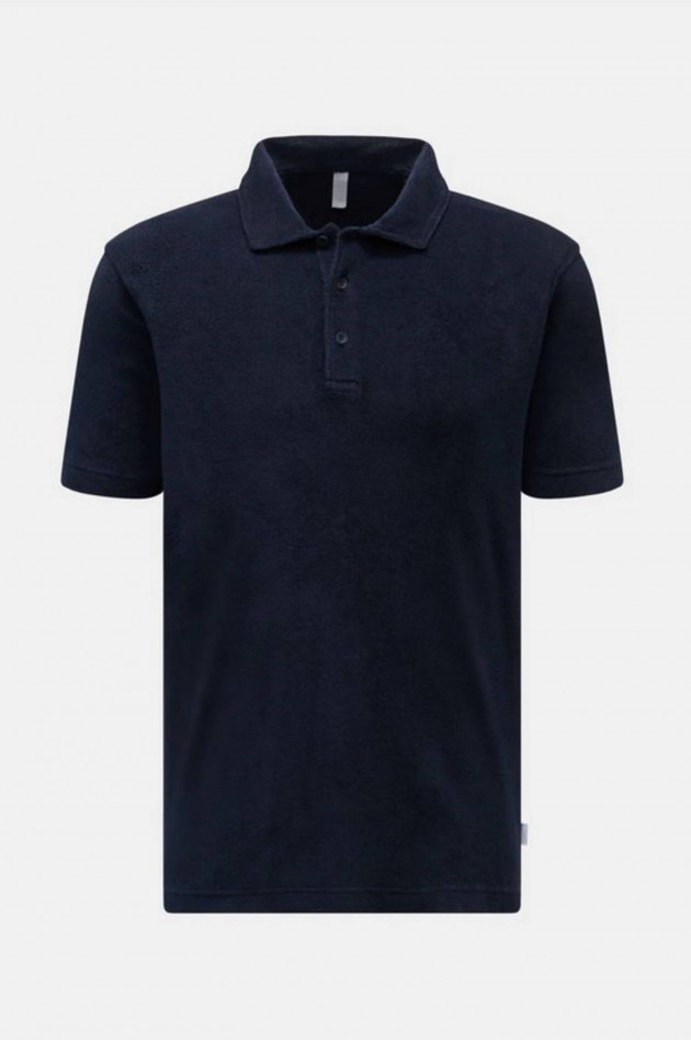 04651/ A trip in a bag Frottee-Polo TERRY in Navy