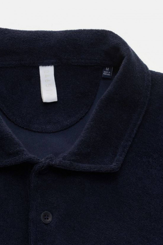 04651/ A trip in a bag Frottee-Polo TERRY in Navy