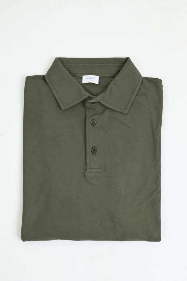 04651/ A trip in a bag Jersey-Poloshirt in Jungle Green