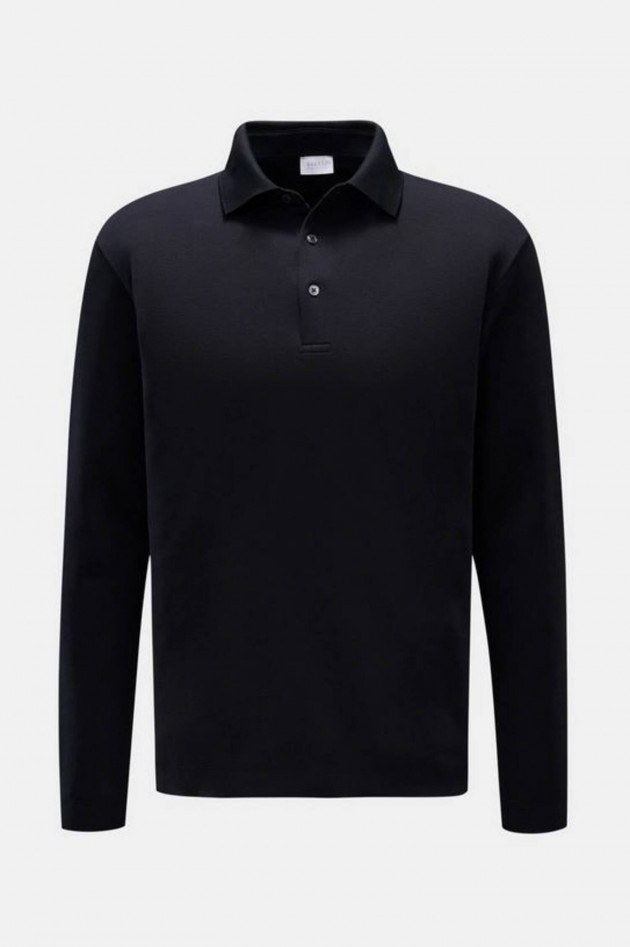 04651/ A trip in a bag Langarm Polo-Shirt in Navy