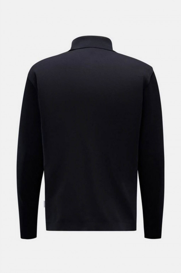 04651/ A trip in a bag Langarm Polo-Shirt in Navy