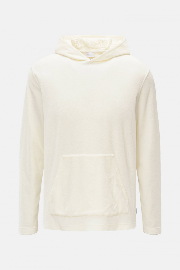 04651/ A trip in a bag Frottee-Hoodie BEACH in Creme