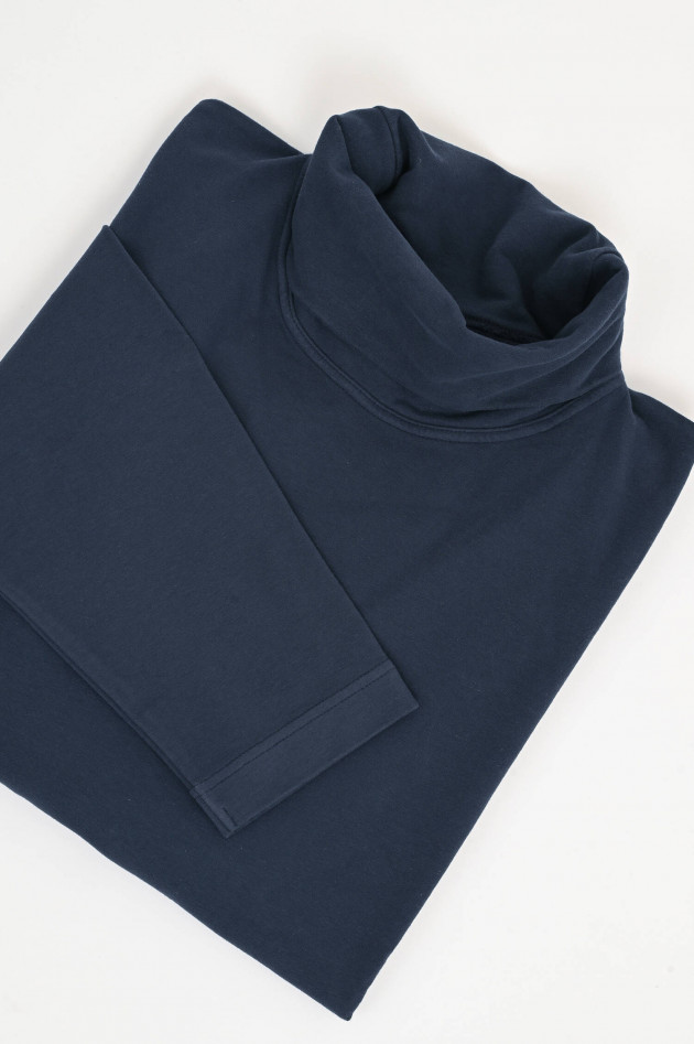04651/ A trip in a bag Rollkragenpullover aus Baumwolle in Navy