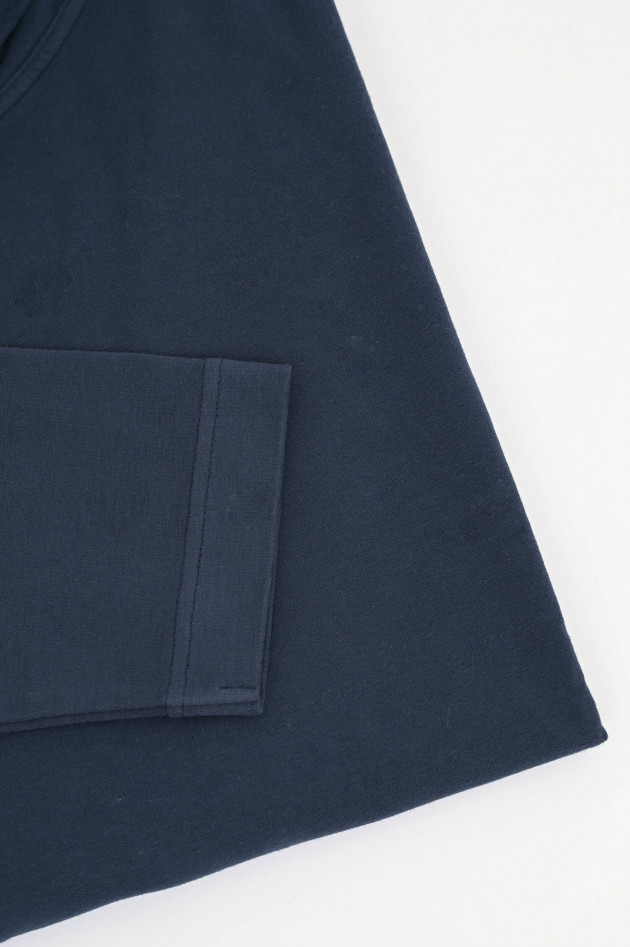 04651/ A trip in a bag Rollkragenpullover aus Baumwolle in Navy