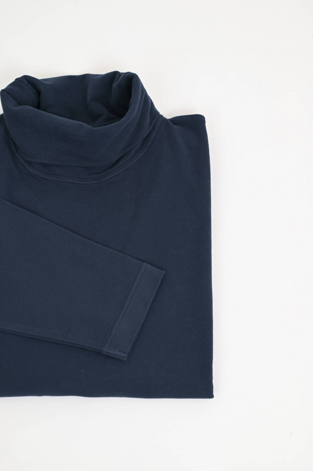 04651/ A trip in a bag Rollkragenpullover aus Baumwolle in Navy