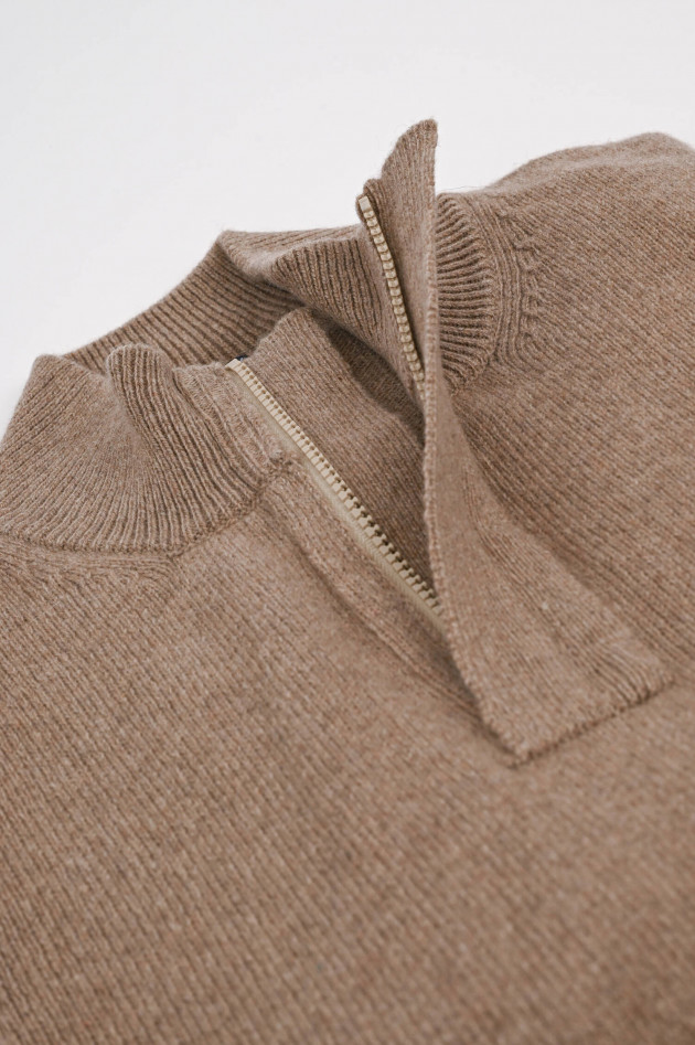 04651/ A trip in a bag Cashmere Troyer in Beige