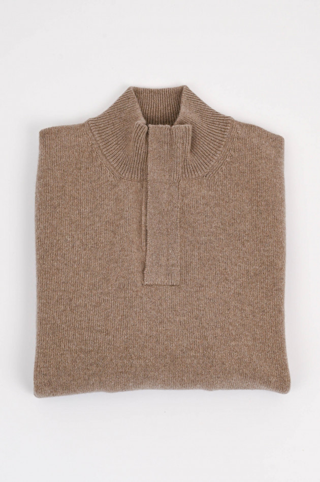 04651/ A trip in a bag Cashmere Troyer in Beige