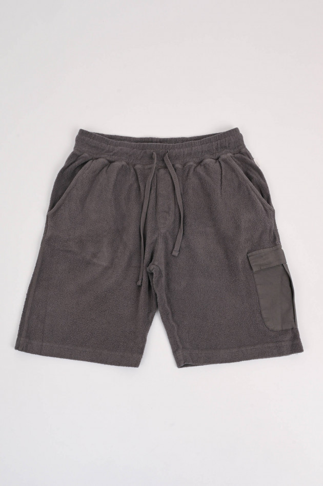 04651/ A trip in a bag Fleece Sweatshorts in Anthrazit