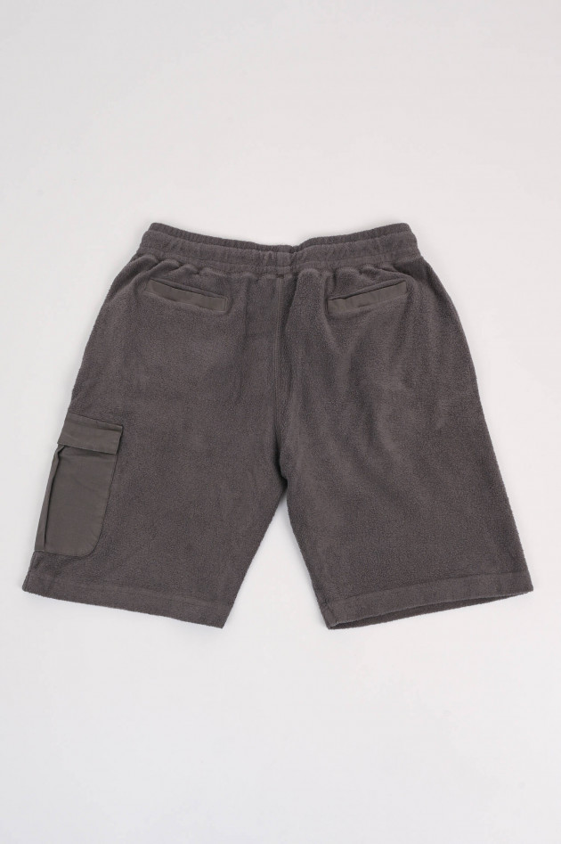 04651/ A trip in a bag Fleece Sweatshorts in Anthrazit