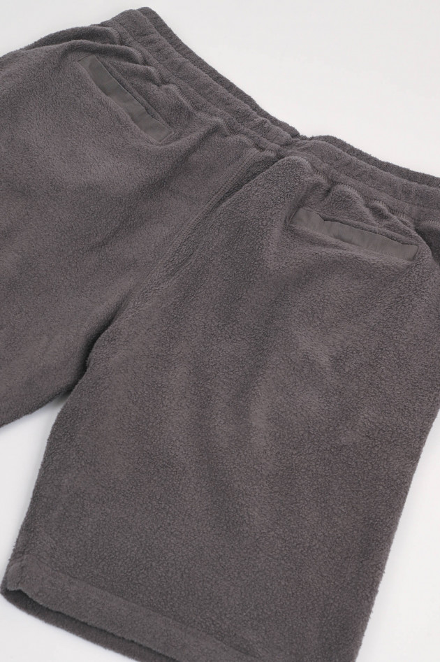 04651/ A trip in a bag Fleece Sweatshorts in Anthrazit