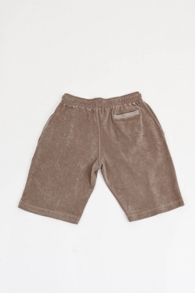 04651/ A trip in a bag Bermuda-Short TERRY aus Frottee in Taupe