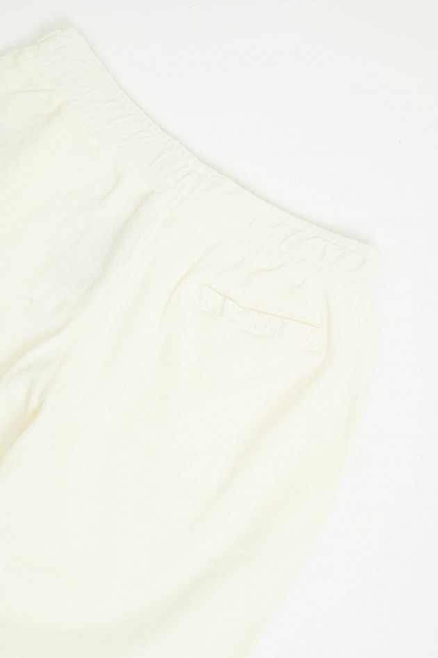 04651/ A trip in a bag Frottee-Bermudashorts in Ivory