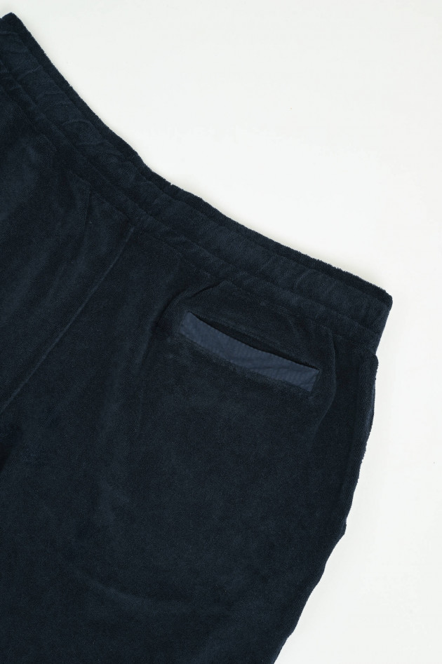 04651/ A trip in a bag Frottee-Bermudashorts in Navy