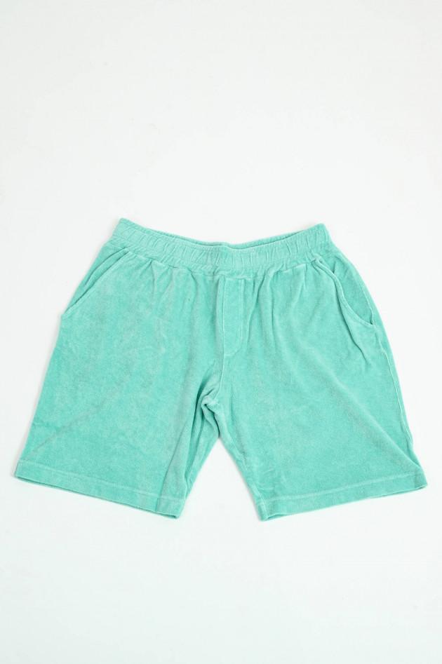 04651/ A trip in a bag Frottee-Bermudashorts GRÜNER in Türkis