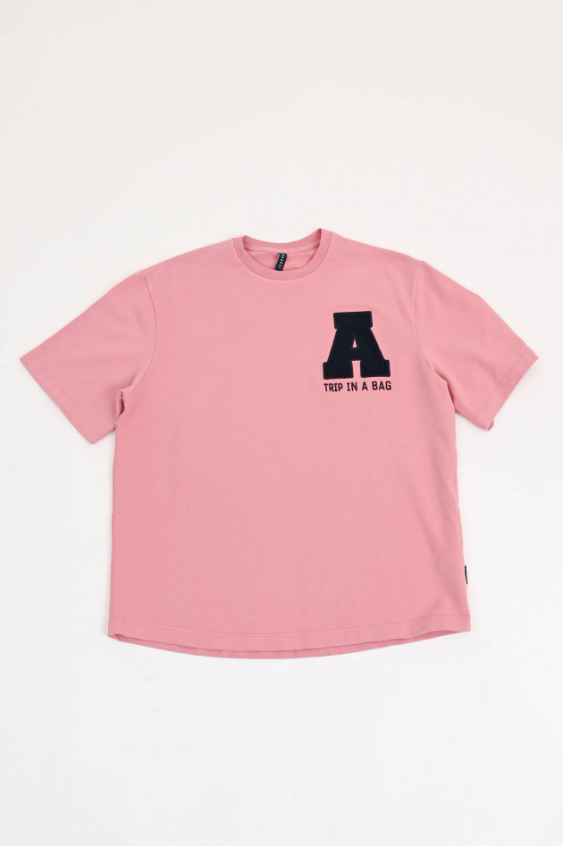 04651/ A trip in a bag T-Shirt aus Baumwolle in Koralle