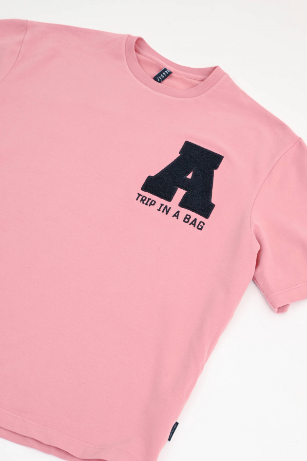 04651/ A trip in a bag T-Shirt aus Baumwolle in Koralle