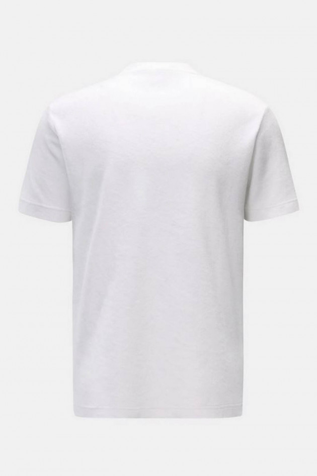 04651/ A trip in a bag T-Shirt aus Frottee in Ivory