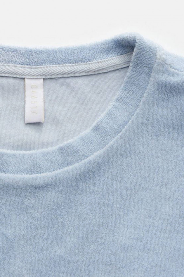 04651/ A trip in a bag Frottee-Shirt TERRY in Hellblau