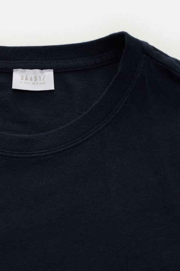 04651/ A trip in a bag Kurzarm-Shirt in Navy