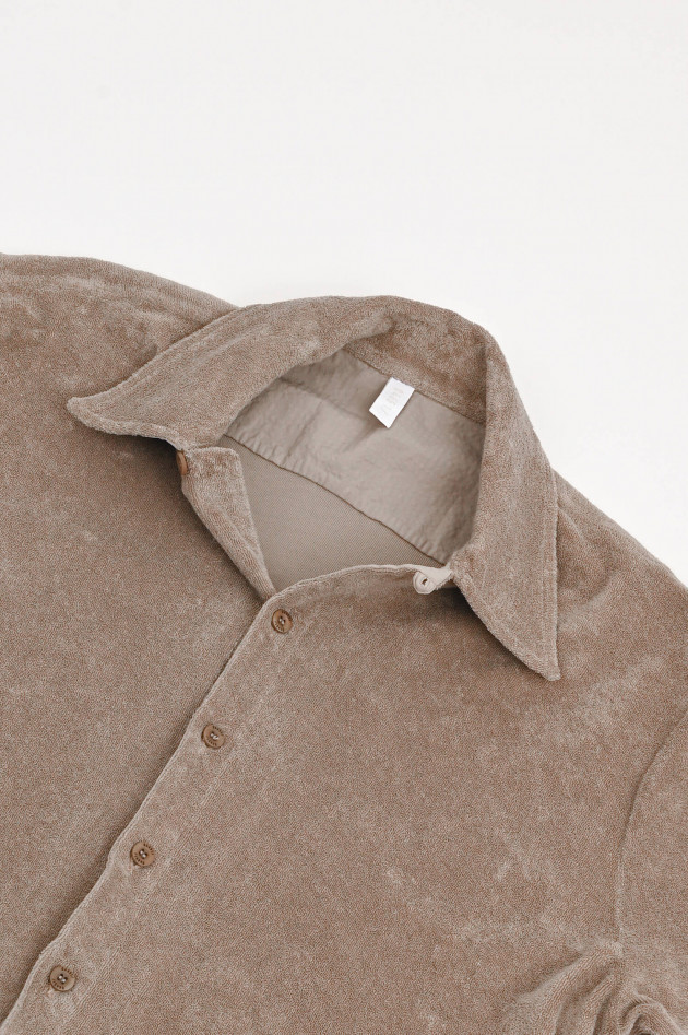 04651/ A trip in a bag Shirt TERRY in Taupe