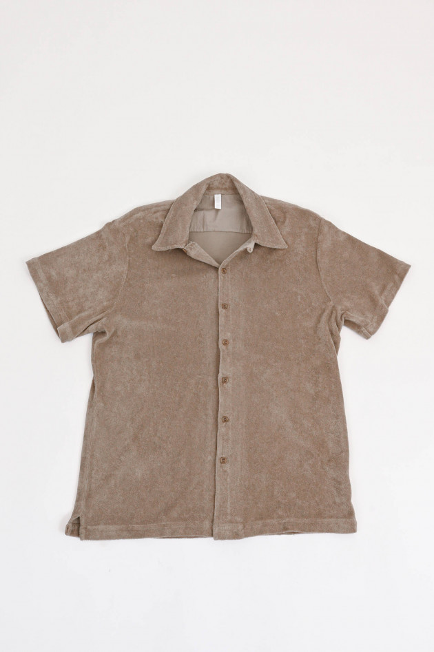 04651/ A trip in a bag Shirt TERRY in Taupe