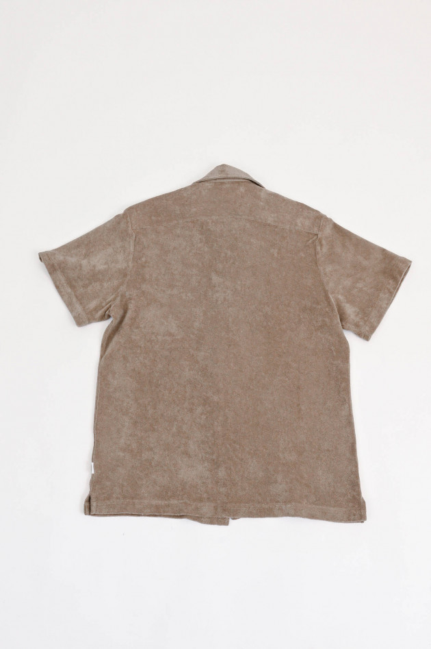 04651/ A trip in a bag Shirt TERRY in Taupe