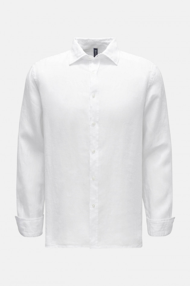04651/ Leinen Hemd in Weiß
