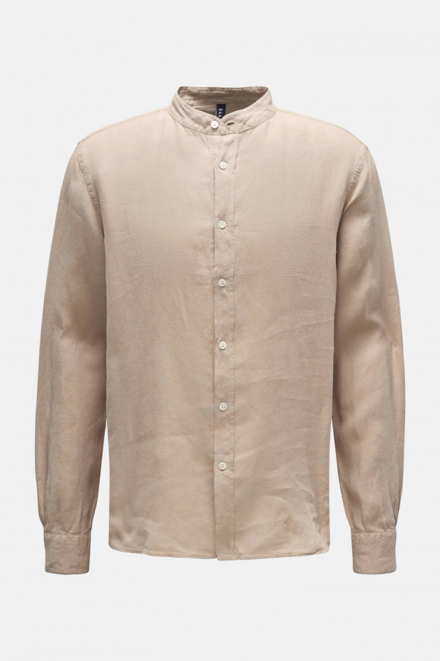 04651/ Leinen Hemd LINEN GURU in Taupe