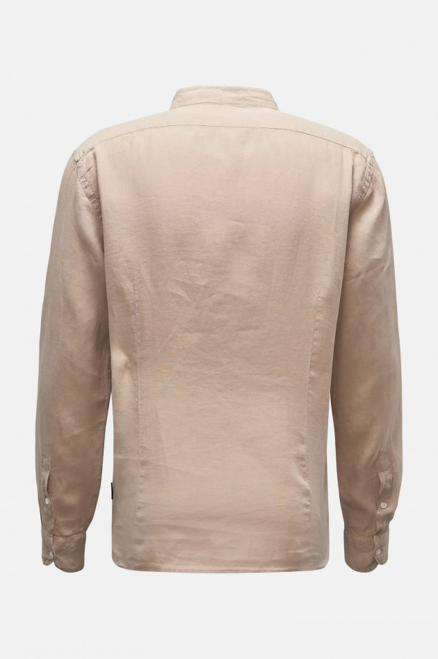 04651/ Leinen Hemd LINEN GURU in Taupe