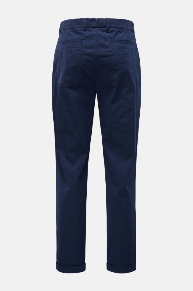 04651/ Hose SEERSUCKER JOGGPANT in Navy